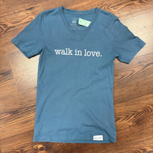 Load image into Gallery viewer, walk in love. SIZE XS Women's T-shirt
