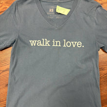 Load image into Gallery viewer, walk in love. SIZE XS Women's T-shirt
